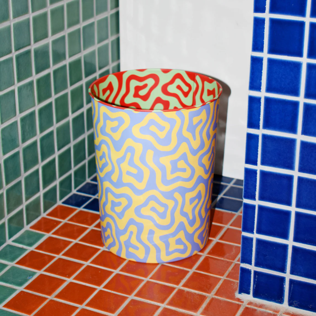 Pattern Bin by Areaware x Dusen Dusen trash bin areaware