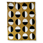 "Equinox" Recycled Cotton Throw by Happy Habitat Throw Blankets Happy Habitat Ochre