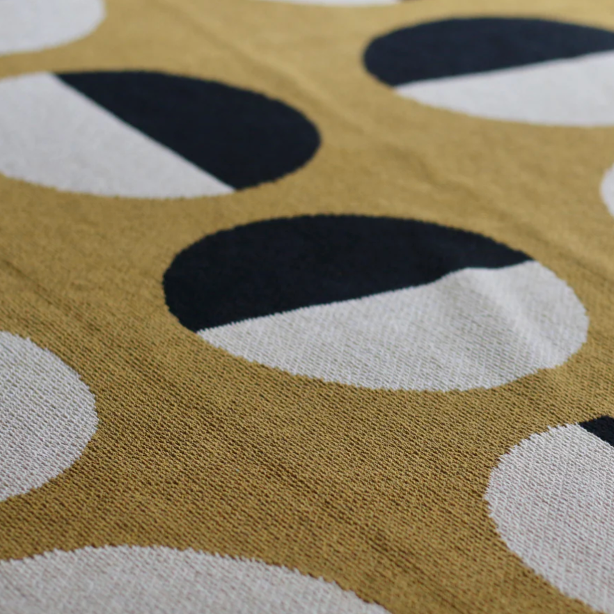 "Equinox" Recycled Cotton Throw by Happy Habitat Throw Blankets Happy Habitat