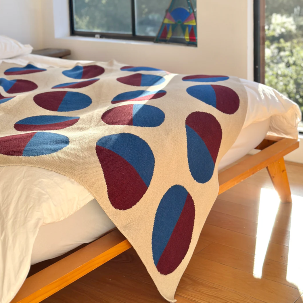 "Equinox" Recycled Cotton Throw by Happy Habitat Throw Blankets Happy Habitat