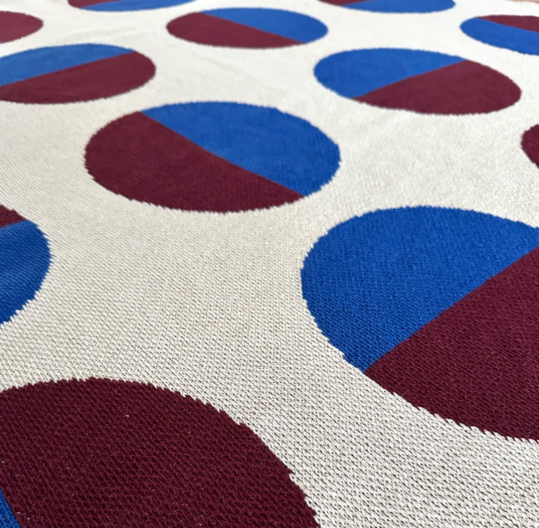 "Equinox" Recycled Cotton Throw by Happy Habitat Throw Blankets Happy Habitat