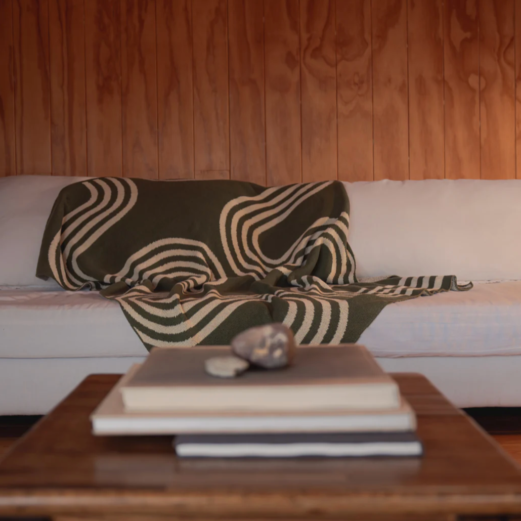 "78th St" Recycled Cotton Throw by Happy Habitat Blankets Happy Habitat