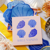 Cocktail Napkins: Set of 4 by Piecework napkins piecework Sea Shell