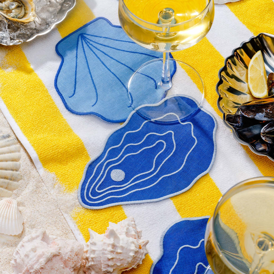 Cocktail Napkins: Set of 4 by Piecework napkins piecework