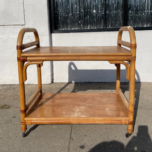 Vintage Regency Bamboo Bar Cart bar cart CANDID HOME