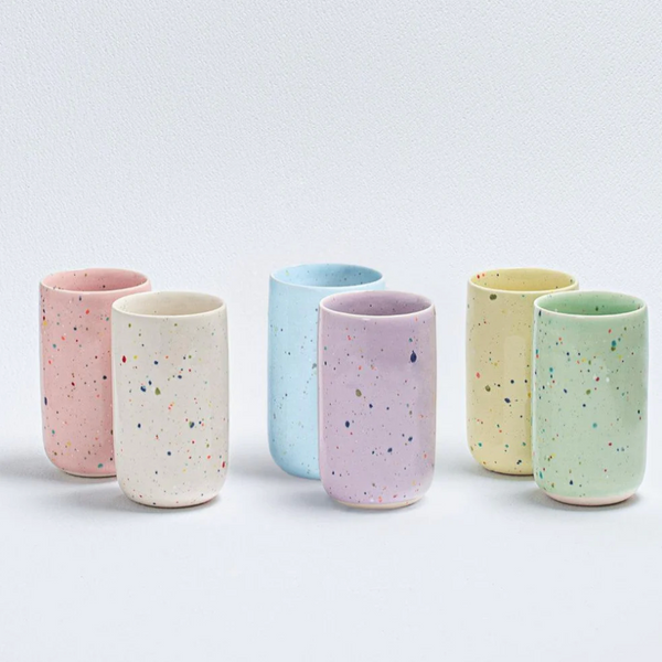 Tall Speckled Cup by Egg Back Home Ceramic Cups egg back home