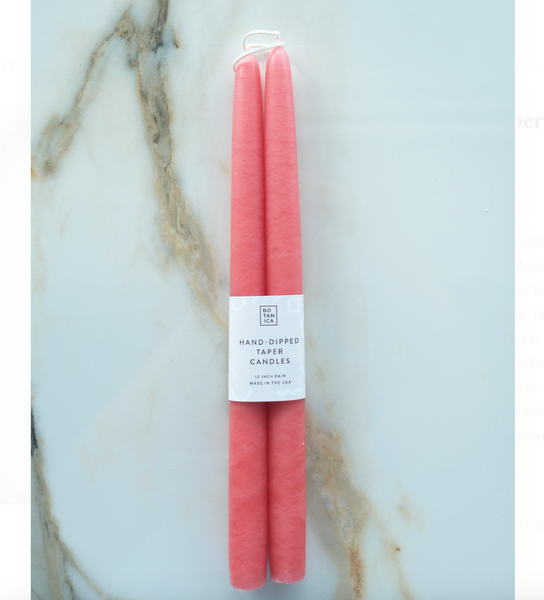 Botanica Taper Candles - Set of 2 Candles BOTANICA Shell Pink - Light Pink