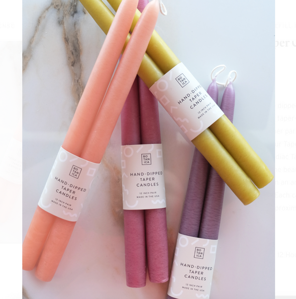Botanica Taper Candles - Set of 2 Candles BOTANICA