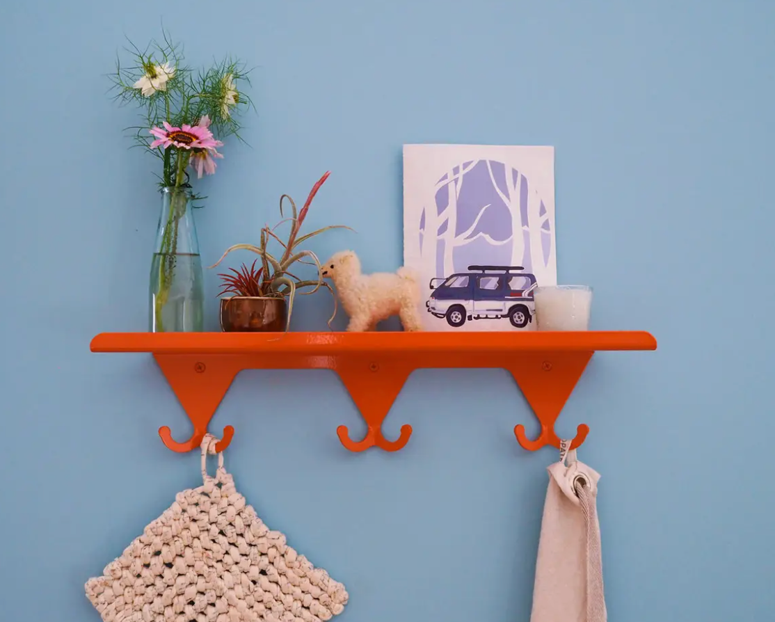 Wall Rack by Scout Regalia wall hooks scout regalia Orange