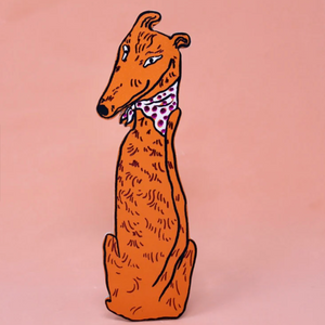 Dog Bookmark by Ark Colour Design bookmark ark colour Orange