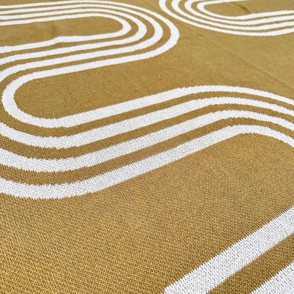 "78th St" Recycled Cotton Throw by Happy Habitat Blankets Happy Habitat