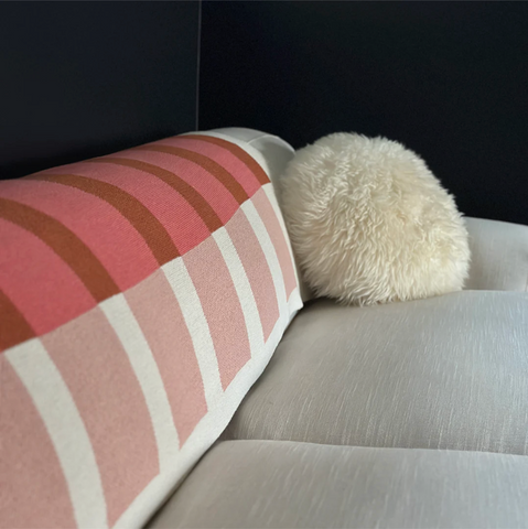 "Layers" Recycled Cotton Throw by Happy Habitat Throw Blankets Happy Habitat
