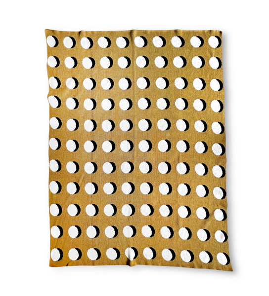 "Eclipse" Recycled Cotton Throw by Happy Habitat Throw Blankets Happy Habitat
