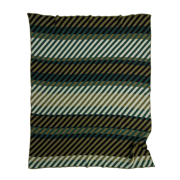 "Pattern #2" Recycled Cotton Throw by Happy Habitat Throw Blankets Happy Habitat