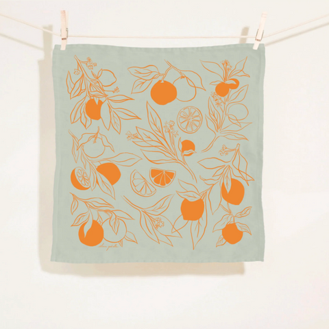 Printed Linen Napkin Set by Elana Gabrielle napkins Elana Gabrielle Clementine Set