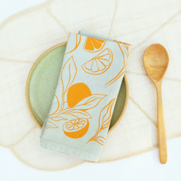 Printed Linen Napkin Set by Elana Gabrielle napkins Elana Gabrielle