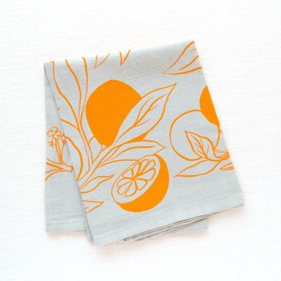 Printed Linen Napkin Set by Elana Gabrielle napkins Elana Gabrielle