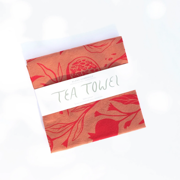 Printed Linen Square Tea Towels by Elana Gabrielle tea towel Elana Gabrielle