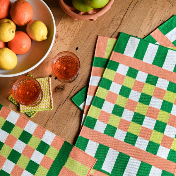 "Square Square" Knit Placemat Set by Verloop placemat Verloop