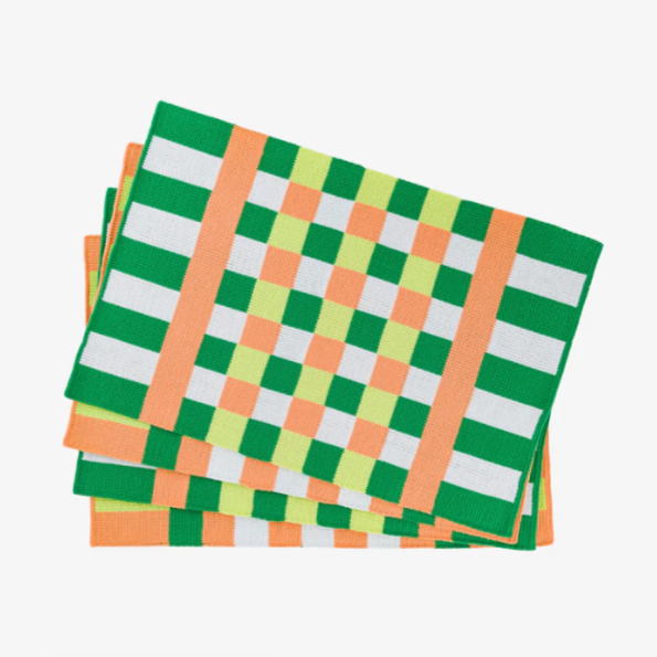 "Square Square" Knit Placemat Set by Verloop placemat Verloop