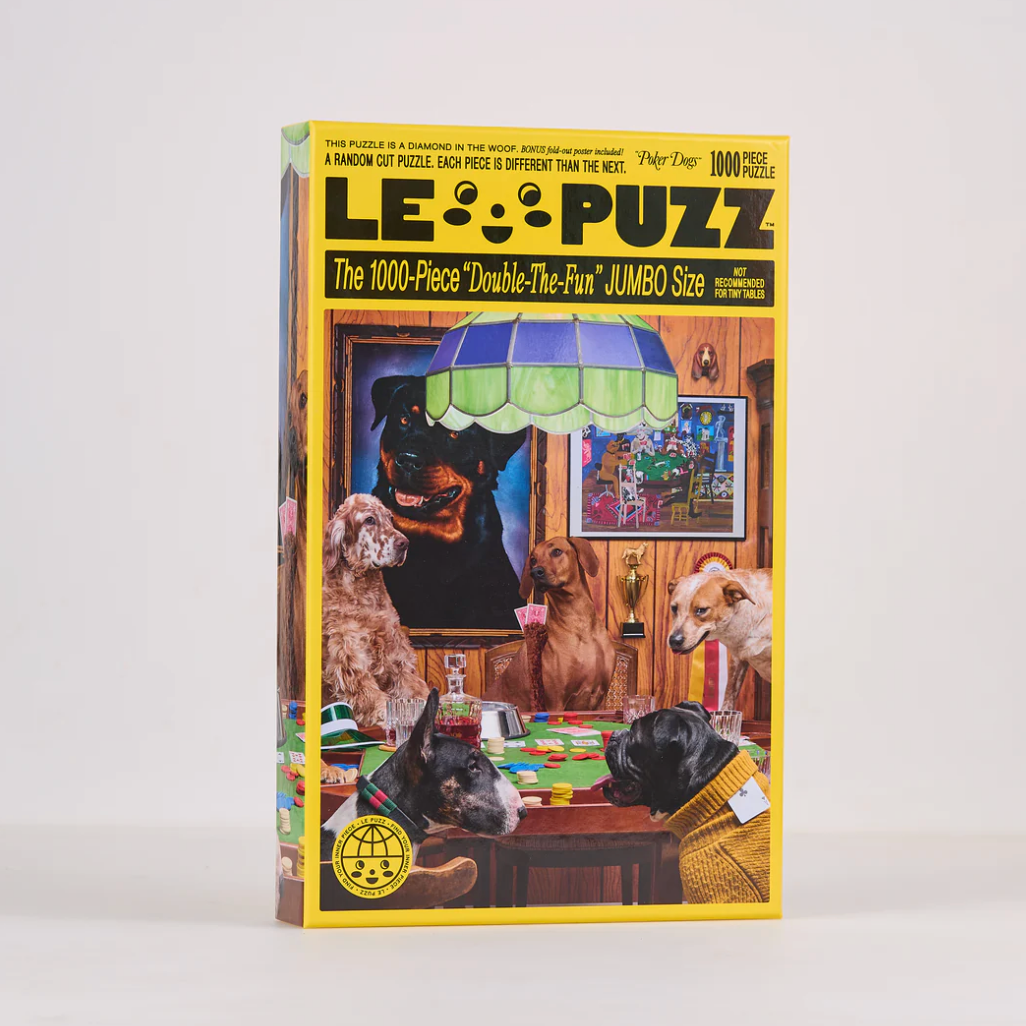 Le Puzz 1000 Piece Puzzle Jigsaw Puzzles le puzz Poker Dogs