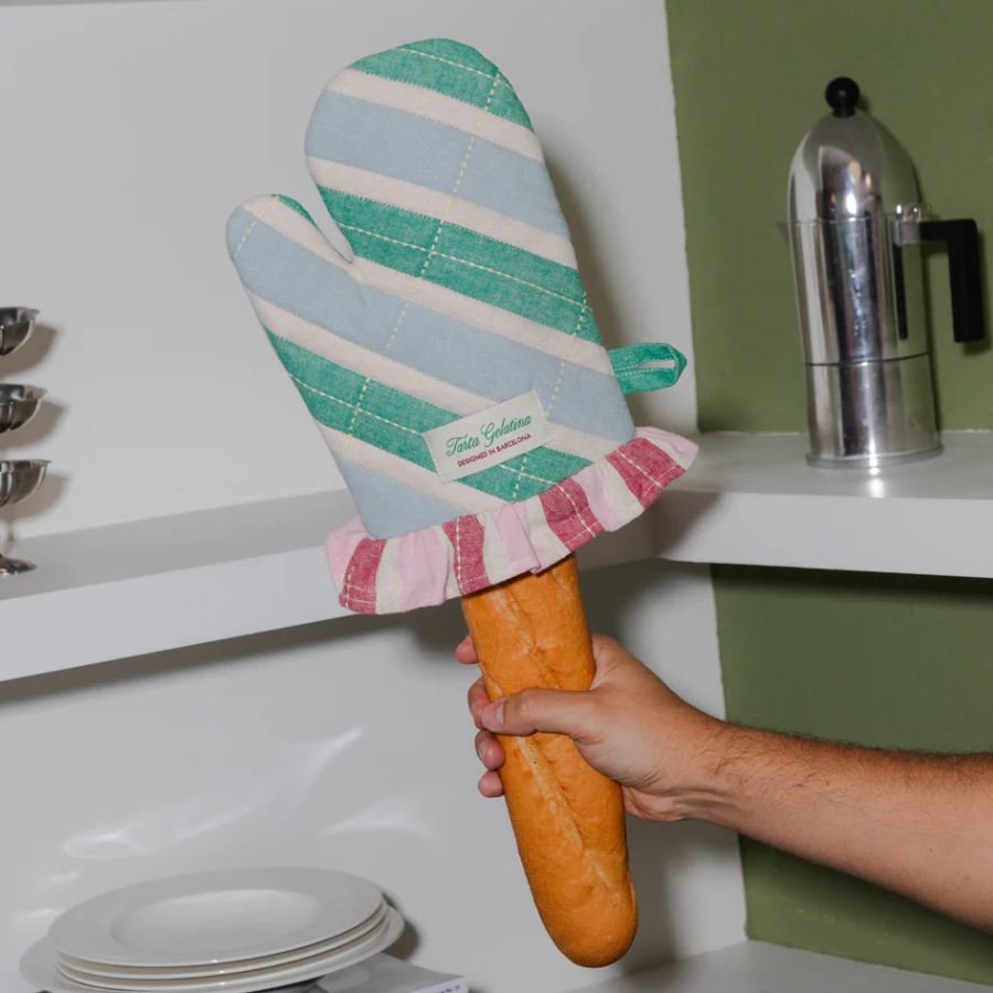 Ruffled Oven Mitt by Tarta Gelatina Oven Mitts and Pot Holders CANDID HOME