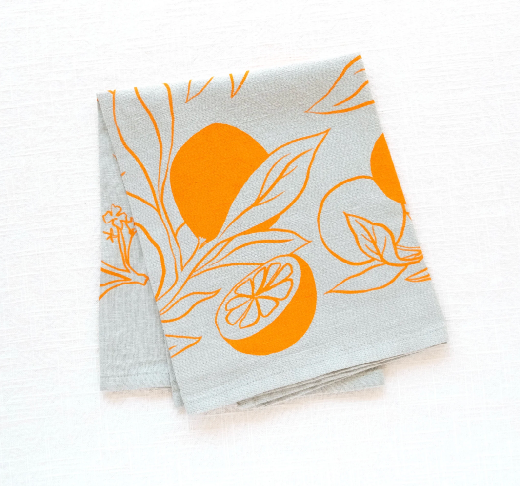 Printed Linen Napkin Set by Elana Gabrielle napkins Elana Gabrielle