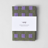 Squares Tea Towels - Kangan Arora for Wrap Magazine Towels CANDID HOME Olive/Lilac  