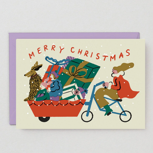 Christmas Cards by Wrap Magazine Greeting & Note Cards Wrap Magazine Cargo Bike Christmas