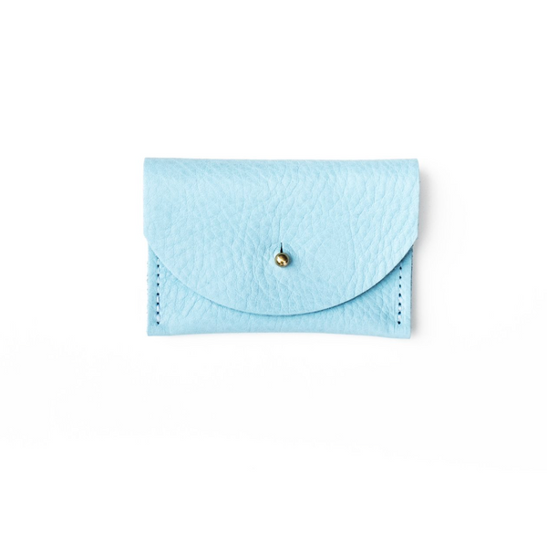 Leather Cardholder by Primecut cardholder PRIMECUT Peacock Blue Leather