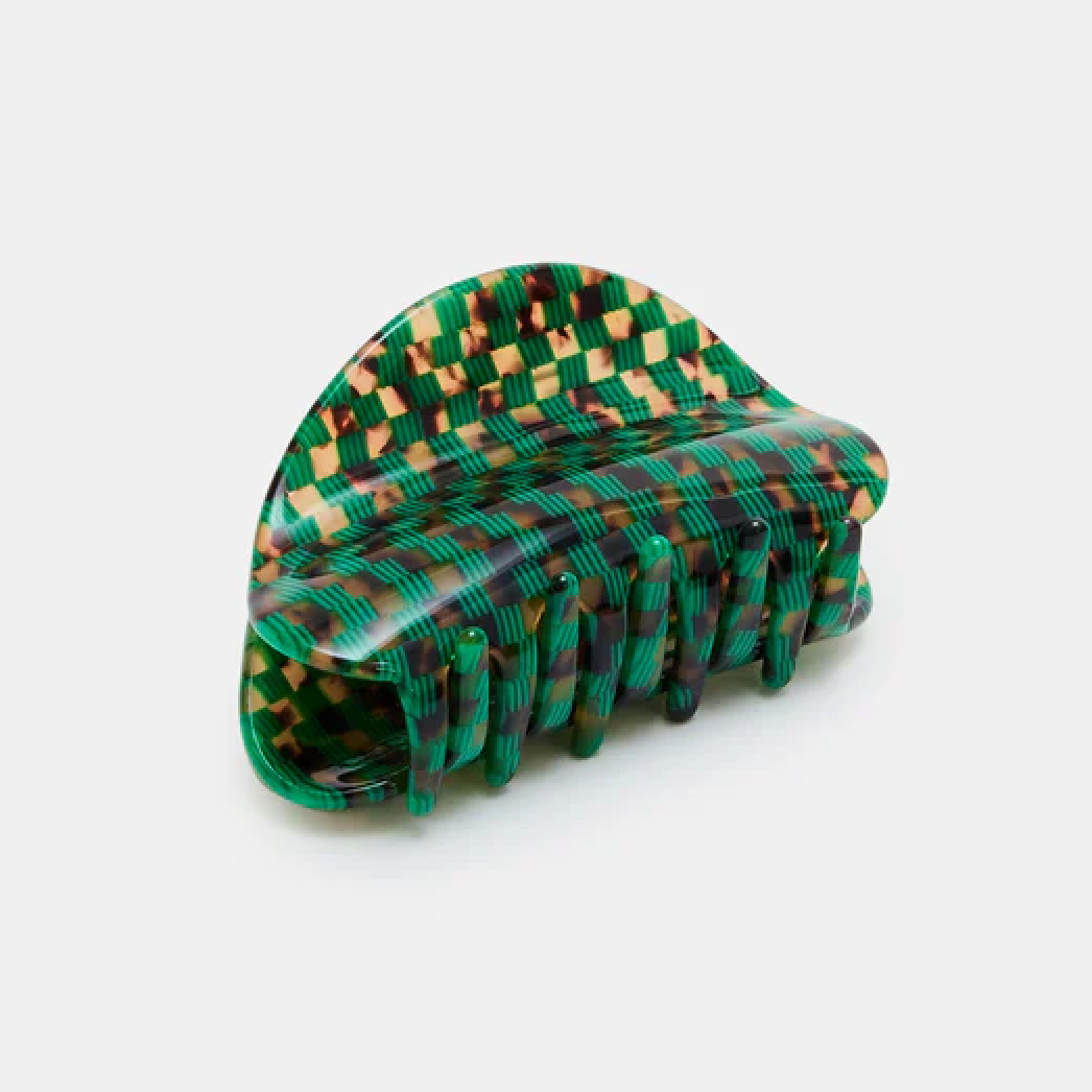 Juno Hair Claw by Chunks Hair Claws & Clips Chunks Andi : Green Check