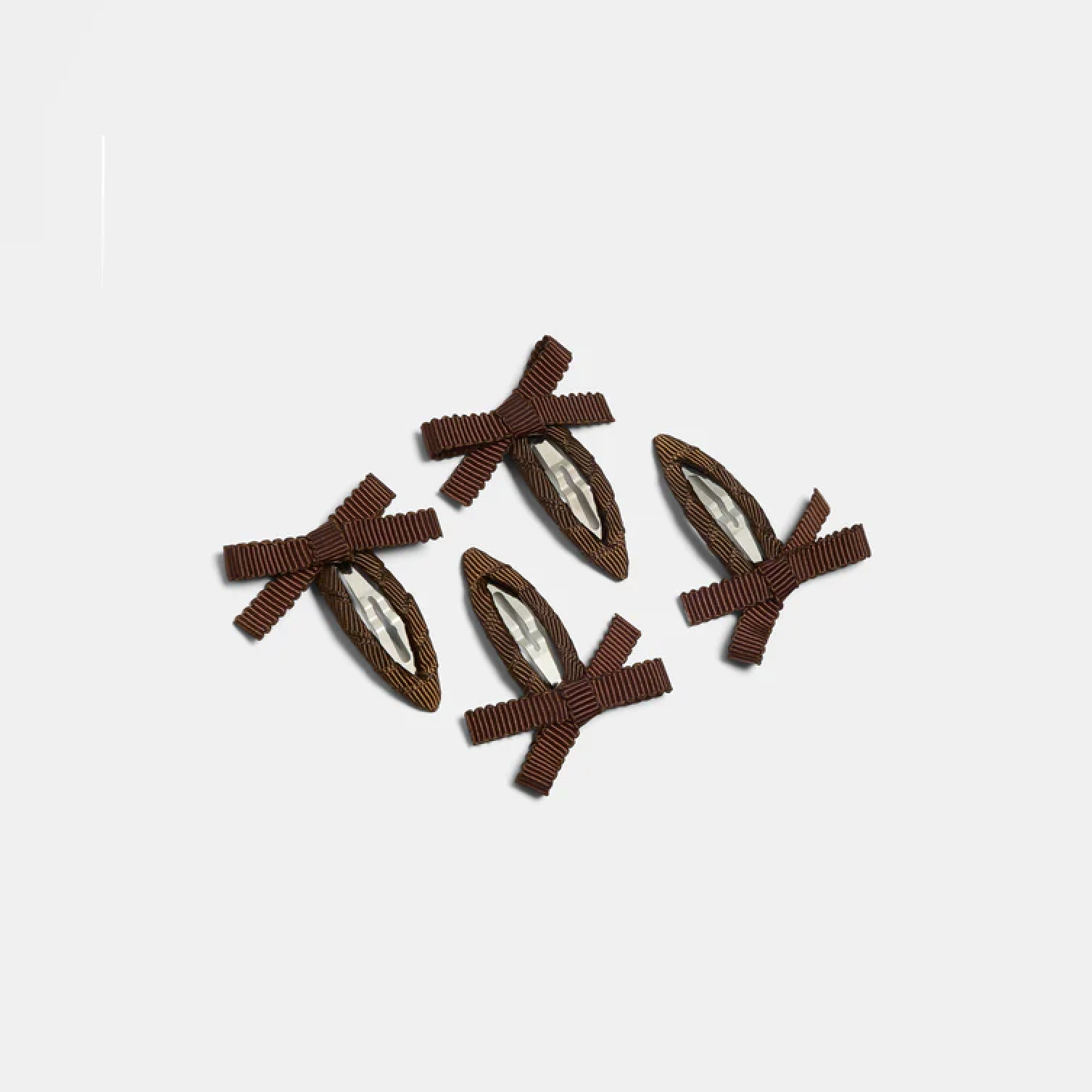 Bow Snap Clips by Chunks Hair Claws & Clips Chunks Brown