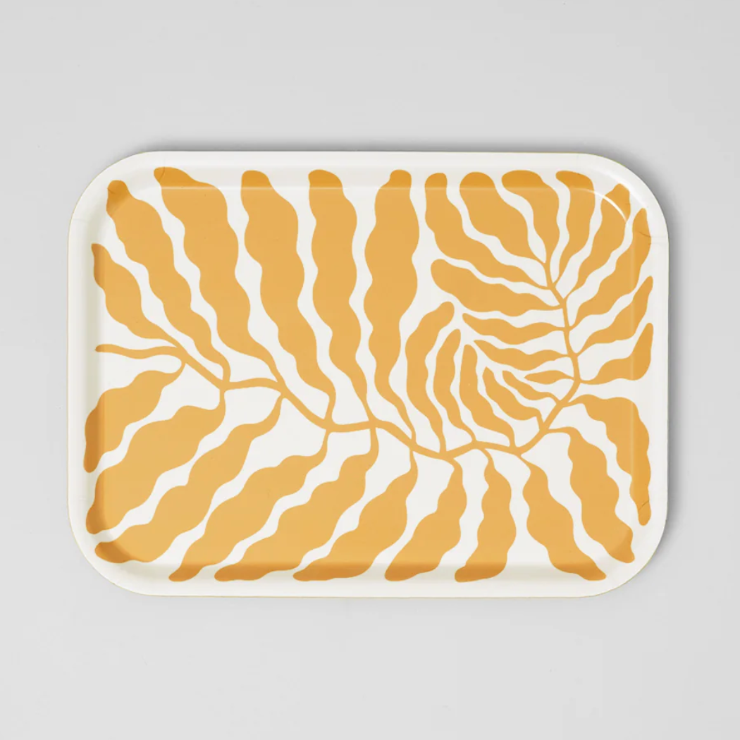 Serving Trays by Linnéa Andersson for Wrap Magazine tray Wrap Magazine Yellow Mini Rectangle