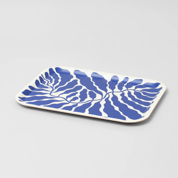 Serving Trays by Linnéa Andersson for Wrap Magazine tray Wrap Magazine Blue Rectangle