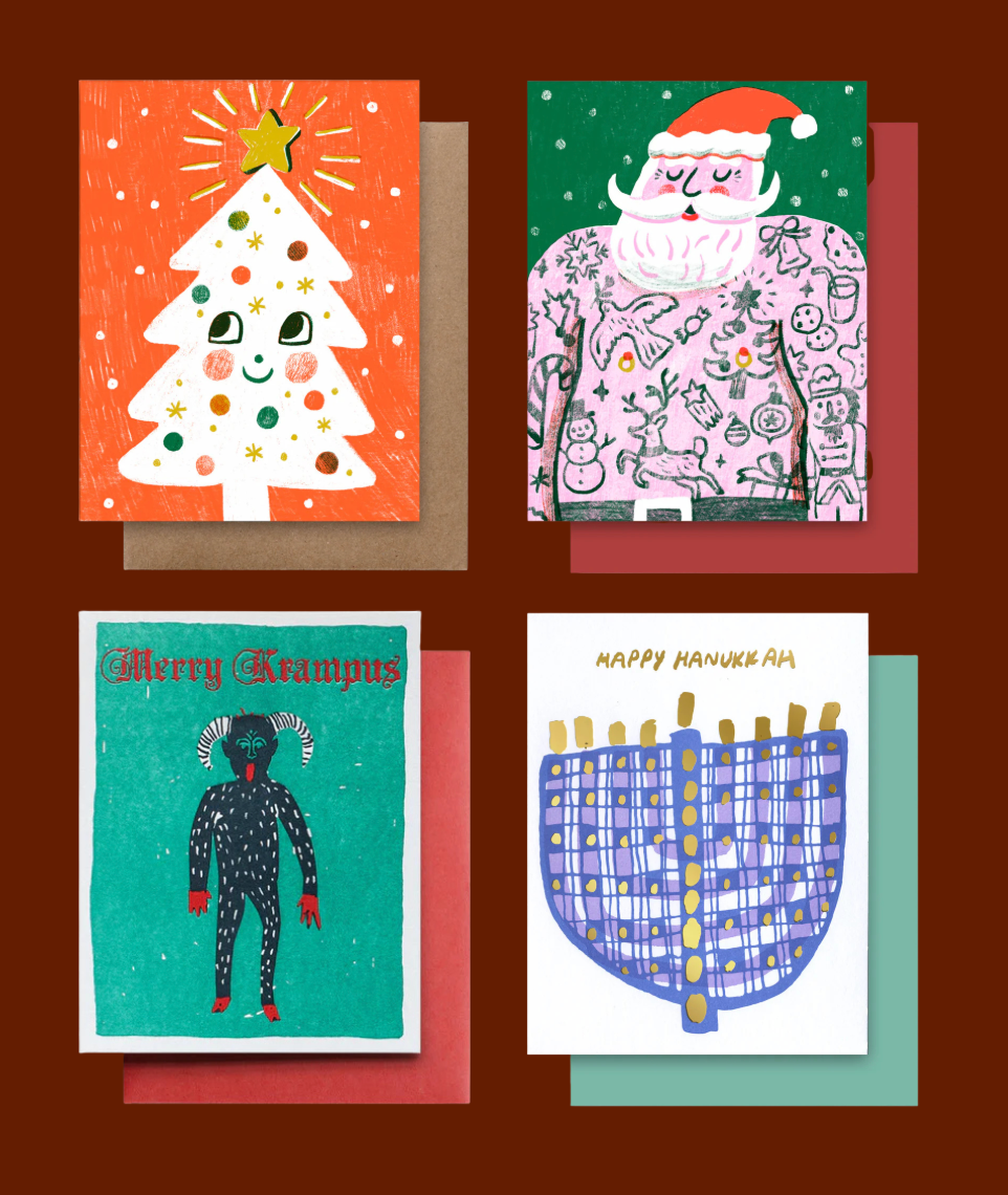 Hammerpress Holiday Cards greeting card CANDID HOME