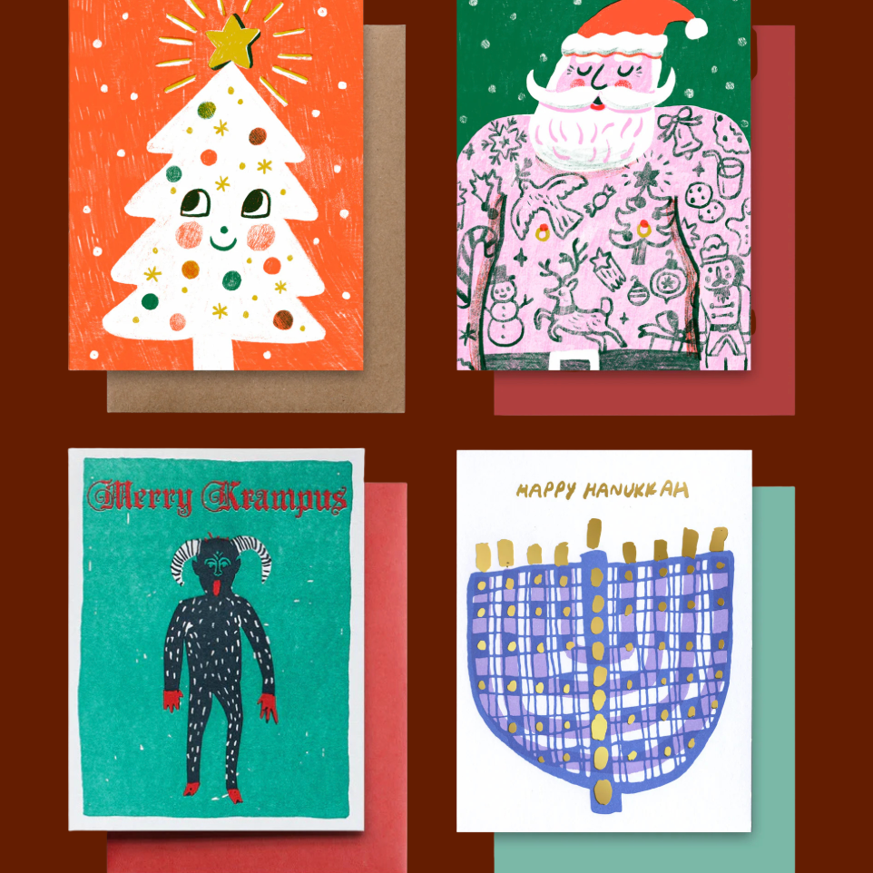 Hammerpress Holiday Cards greeting card CANDID HOME