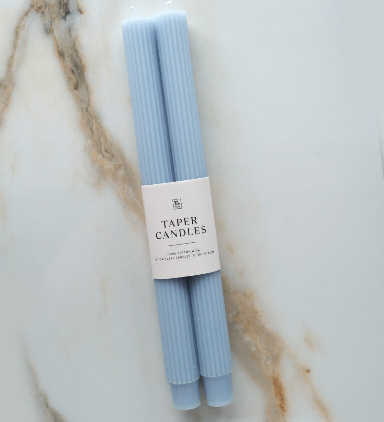 Botanica Pillar Taper Candles - Set of 2