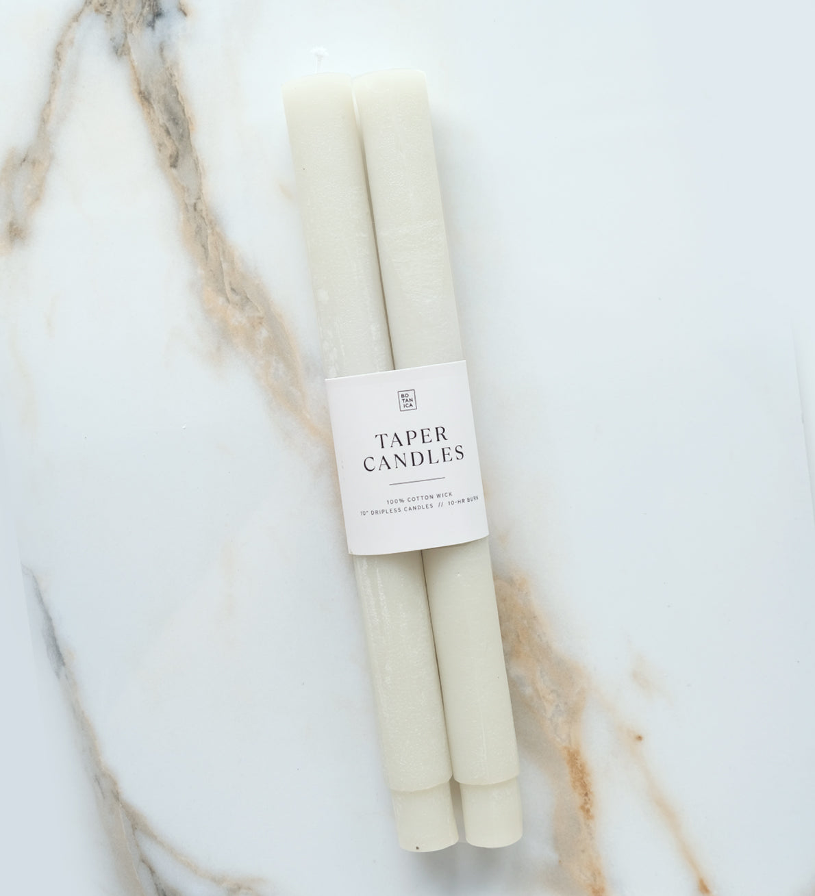 Botanica Pillar Taper Candles - Set of 2