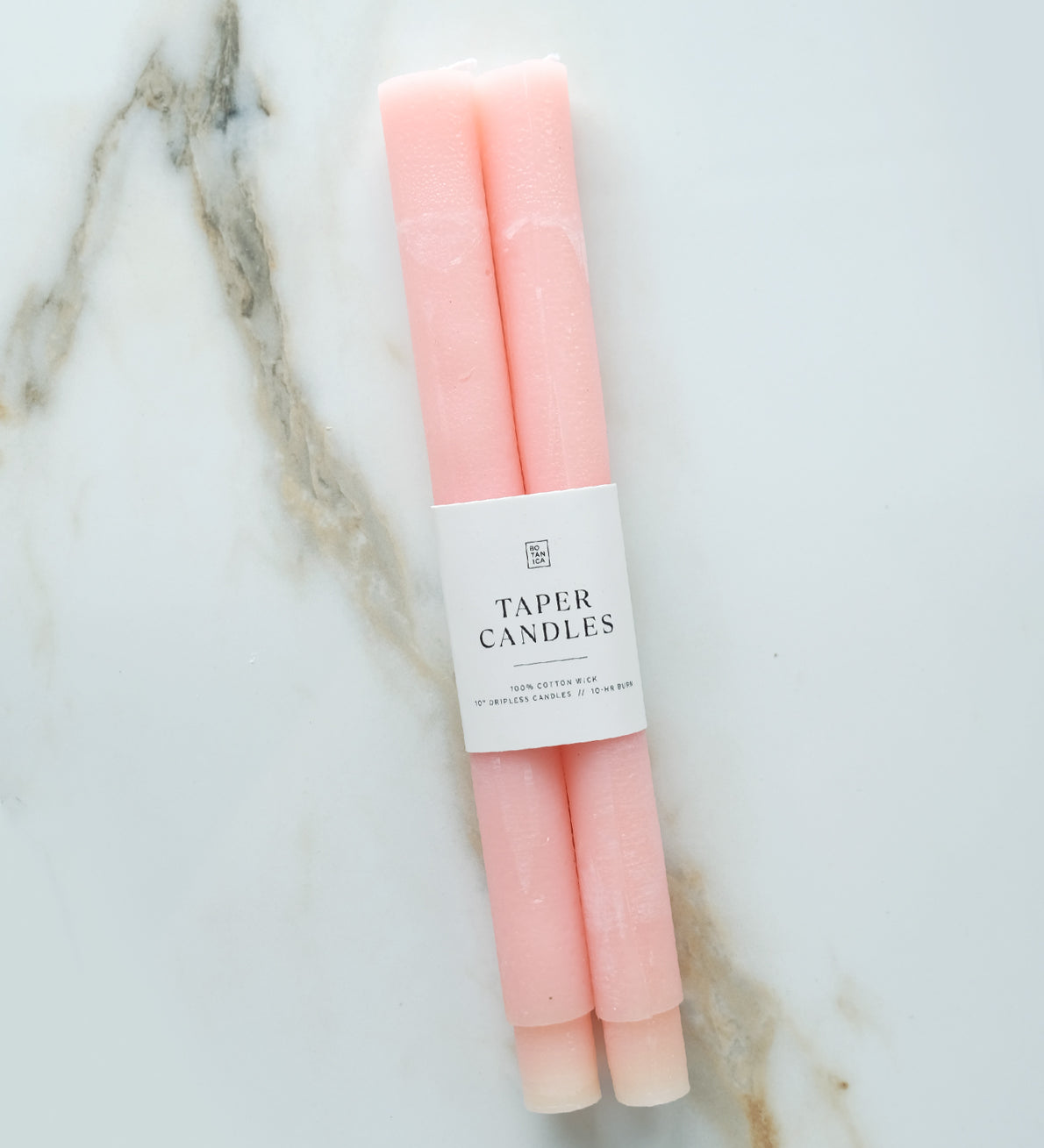 Botanica Pillar Taper Candles - Set of 2