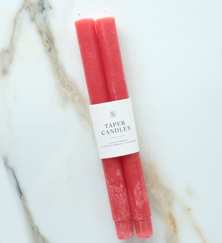 Botanica Pillar Taper Candles - Set of 2