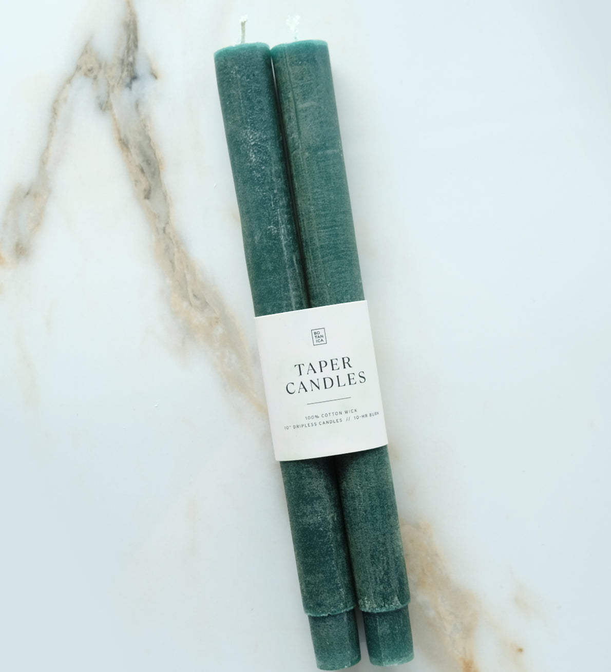 Botanica Pillar Taper Candles - Set of 2