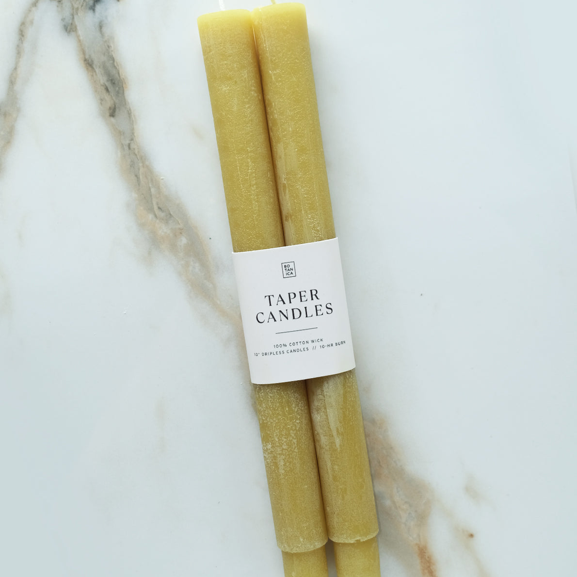 Botanica Pillar Taper Candles - Set of 2 Candles BOTANICA Martini Olive