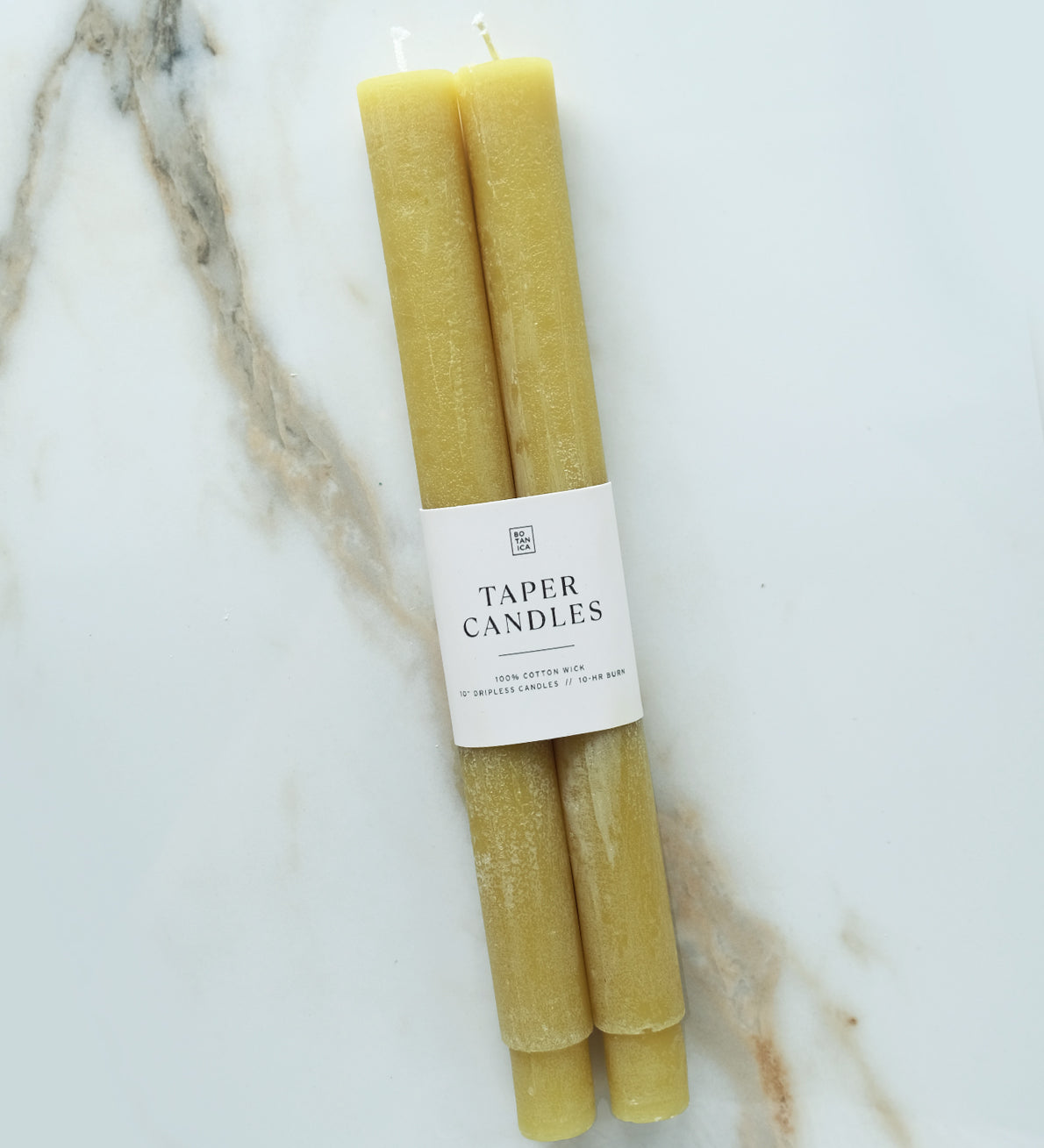 Botanica Pillar Taper Candles - Set of 2