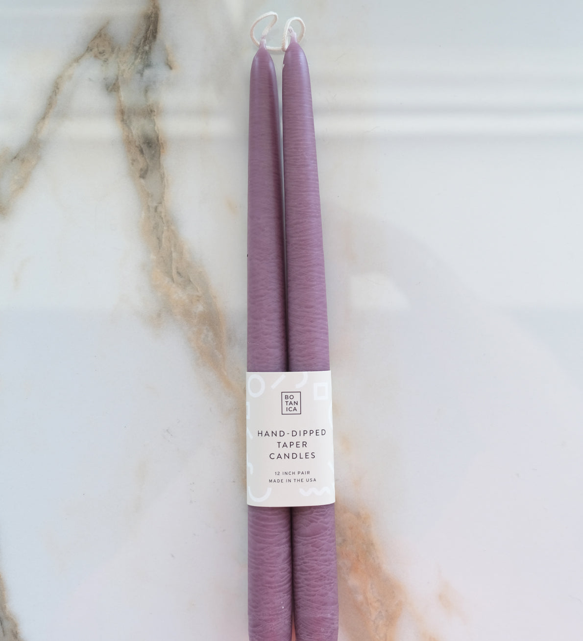 Botanica Taper Candles - Set of 2 Candles BOTANICA Amethyst - Purple