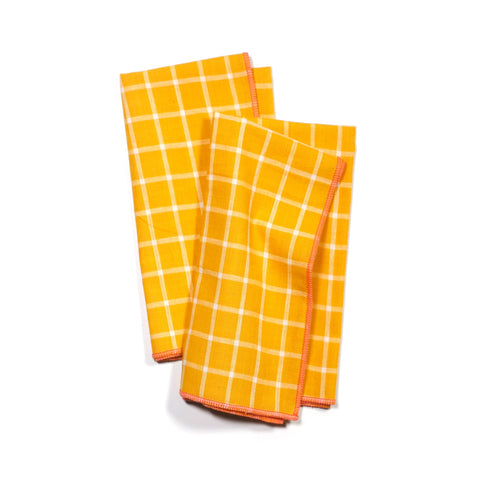 Dinner Napkin Set by Willow Ship - Tepache Yellow dinner napkins willow ship   