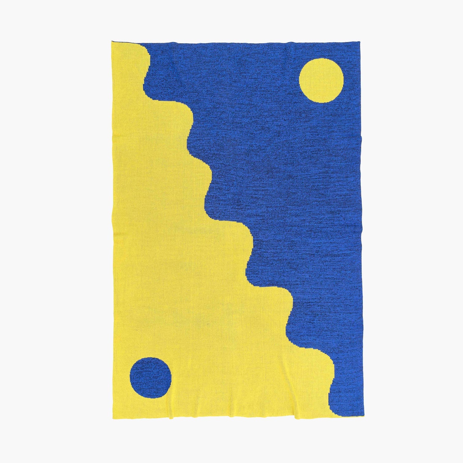 "Yin Yang Wave" Throw by Verloop Knits - 3 Colors Available Throw Blankets Verloop