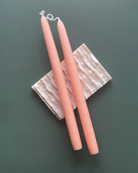 Botanica Taper Candles - Set of 2 Candles BOTANICA Shell Pink - Light Pink