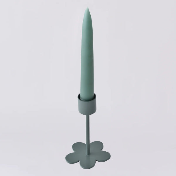 Daisy Single Candlestick - Boonies candlestick boonies Sage Green  