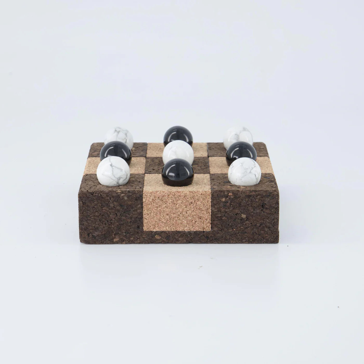 Tic Tac Toe Set by Capra Designs games Capra Designs Black Onyx + Howlite