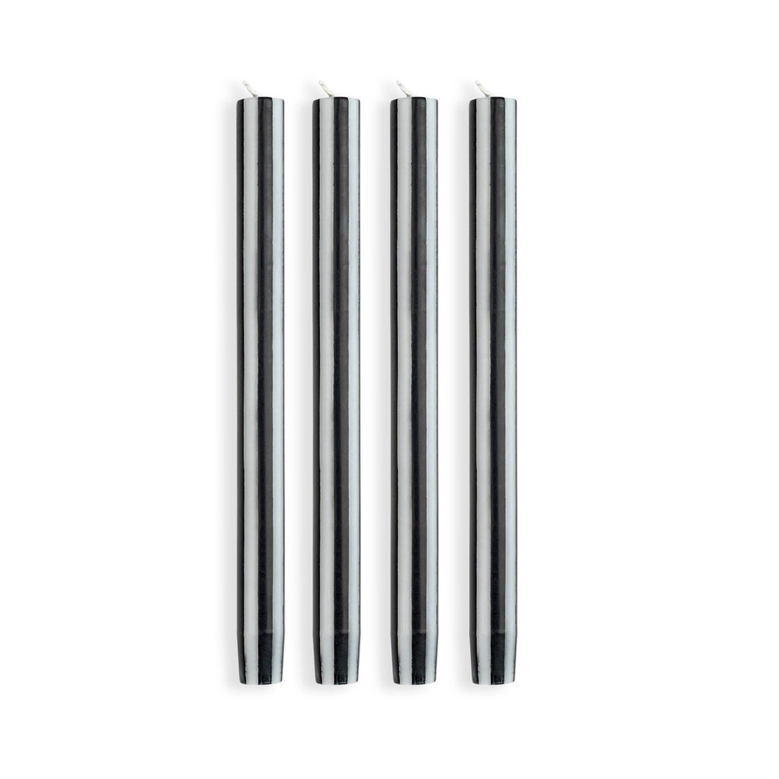 Striped Dinner Candles by Yod and Co. Candles yod and co Black + White